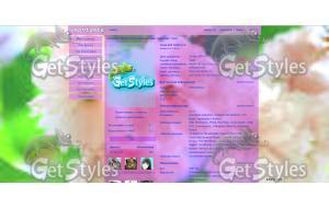 Rosy flowers тема для контакта