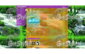bus_card_water_fall тема для контакта