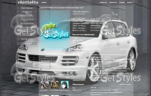 PorscheCayenne тема для контакта