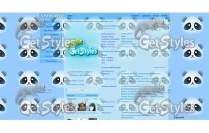 blue panda тема для контакта