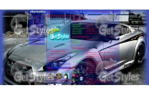 Nissan GTR тема для контакта