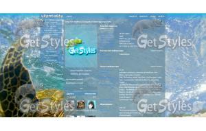 Черепаха в Море тема для контакта