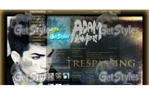 Adam Lambert тема для контакта