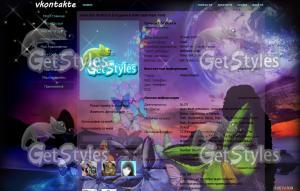 butterfly fantasy space тема для контакта