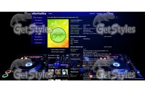Pioneer DJs Mixer тема для контакта