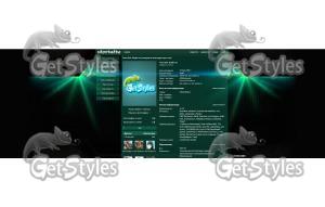 Green and Black тема для контакта