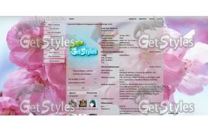 Spring Flowers тема для контакта