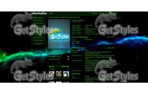 Space Line Dark тема для контакта