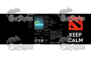 Keep Calm and Play DOTA тема для контакта
