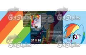 Rainbow Dash тема для контакта