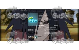 Madara Uchiha тема для контакта