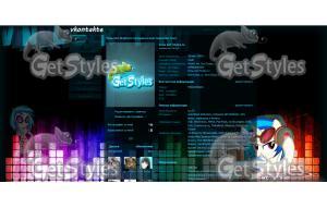 Vinyl Scratch тема для контакта