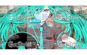 Hatsune Miku тема для контакта