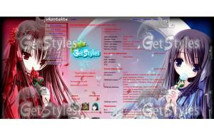 animegirls тема для контакта