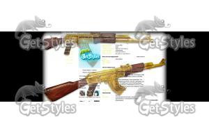 Ak47 Gold тема для контакта