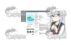 Anime girl_01 тема для контакта