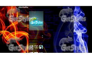 Абстракция воды и огня тема для контакта