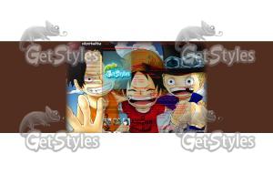 OnePieceAceLuffiSabo тема для контакта