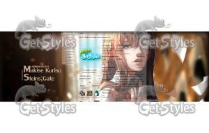 Makise Kurisu тема для контакта