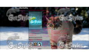 зимний кот тема для контакта