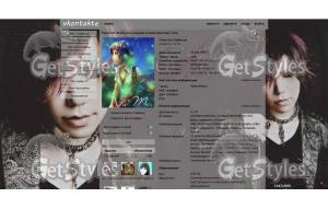 Aoi_the GazettE тема для контакта