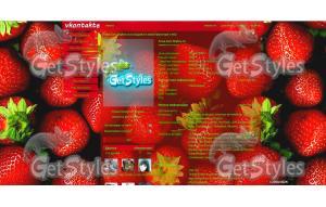 Клубника тема для контакта