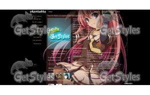 ANIMEPICTURES тема для контакта