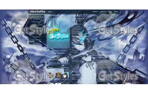 Black rock shooter тема для контакта