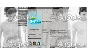 Ellen Page BW тема для контакта