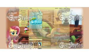 Discord and Fluttershy тема для контакта