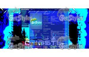 Dubstep Blue тема для контакта