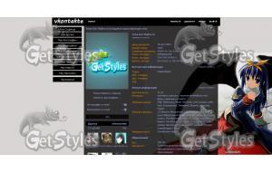 Anime Girl тема для контакта