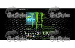 Monster Energy тема для контакта