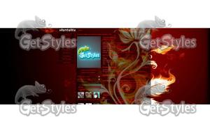 fire rose тема для контакта