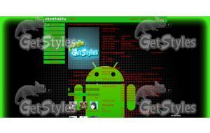 Android tema green+red тема для контакта