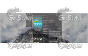 os x, apple, горы, лес, f тема для контакта