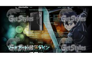 Sword Art Online тема для контакта