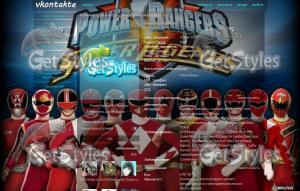 Power_Rangers_14Red тема для контакта