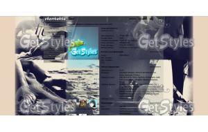 чернобелый тон тема для контакта