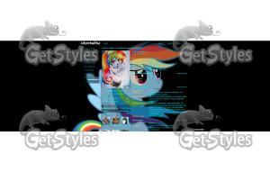 Rainbow Dash тема для контакта