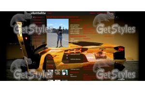 GOLDS LAMBORGINI тема для контакта