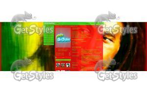 Bob Marley раста регги тема для контакта