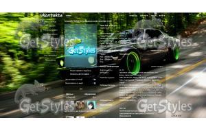 ford mustang тема для контакта