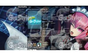 Steins;Gate тема для контакта
