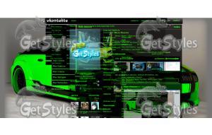 зеленая машина тема для контакта