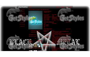 Black Metal тема для контакта