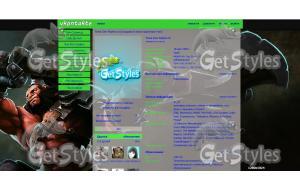 AXEGreenBlue; тема для контакта