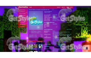 Minecraft Show тема для контакта