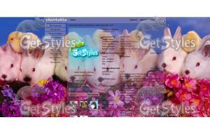 пасхальные кролики тема для контакта