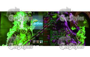 3d__Blue_Thorns тема для контакта